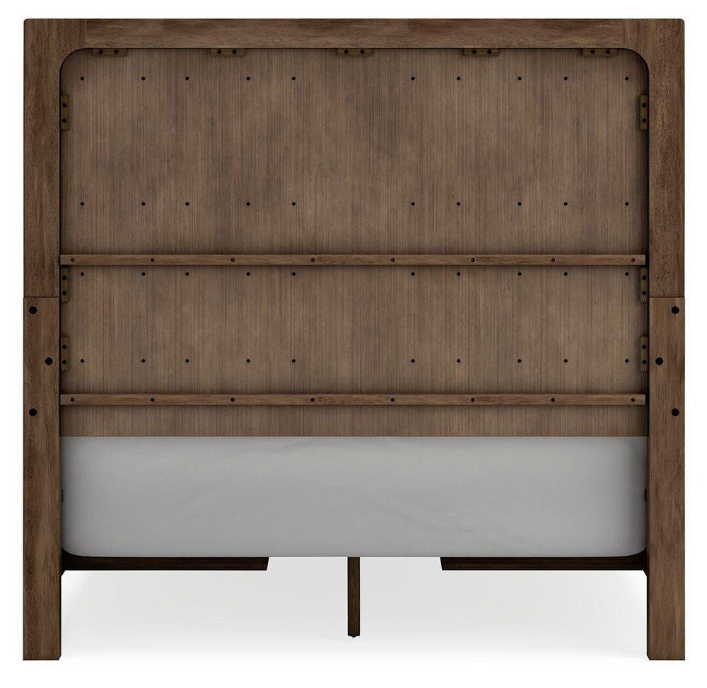 Cabalynn Queen Panel Bed with Storage - Light Brown (7)