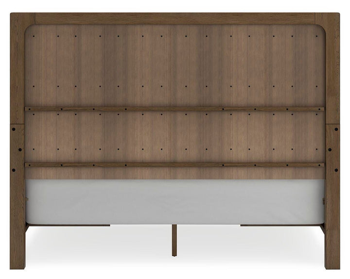 Cabalynn California King Panel Bed with Storage - Light Brown (7)