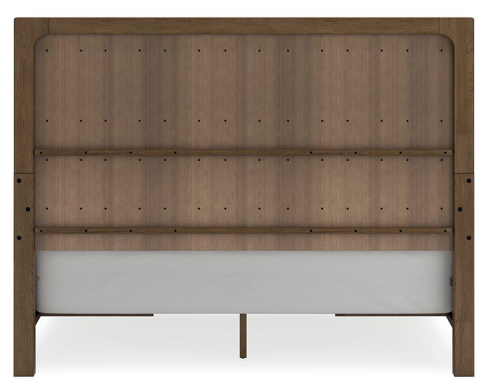Cabalynn King Panel Bed with Storage - Light Brown (7)