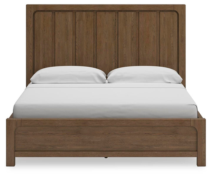Cabalynn King Panel Bed with Storage - Light Brown (6)