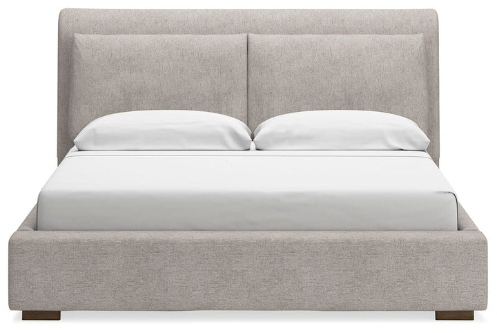 Cabalynn California King Upholstered Bed - Light Brown (4)