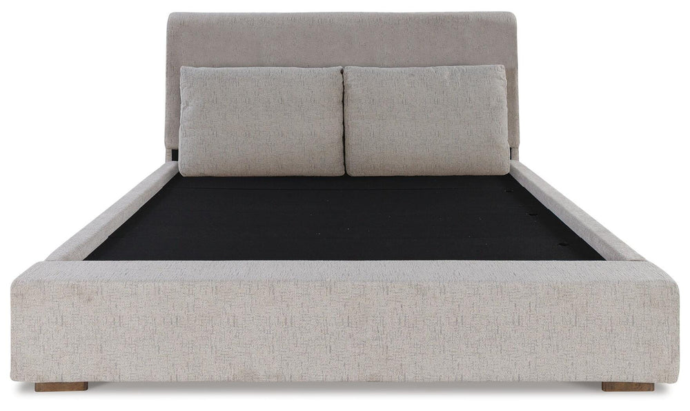 Cabalynn King Upholstered Bed - Light Brown (5)