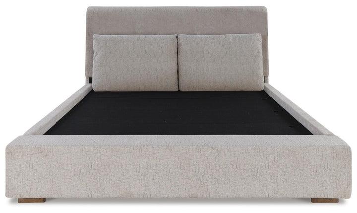 Cabalynn California King Upholstered Bed - Light Brown (5)