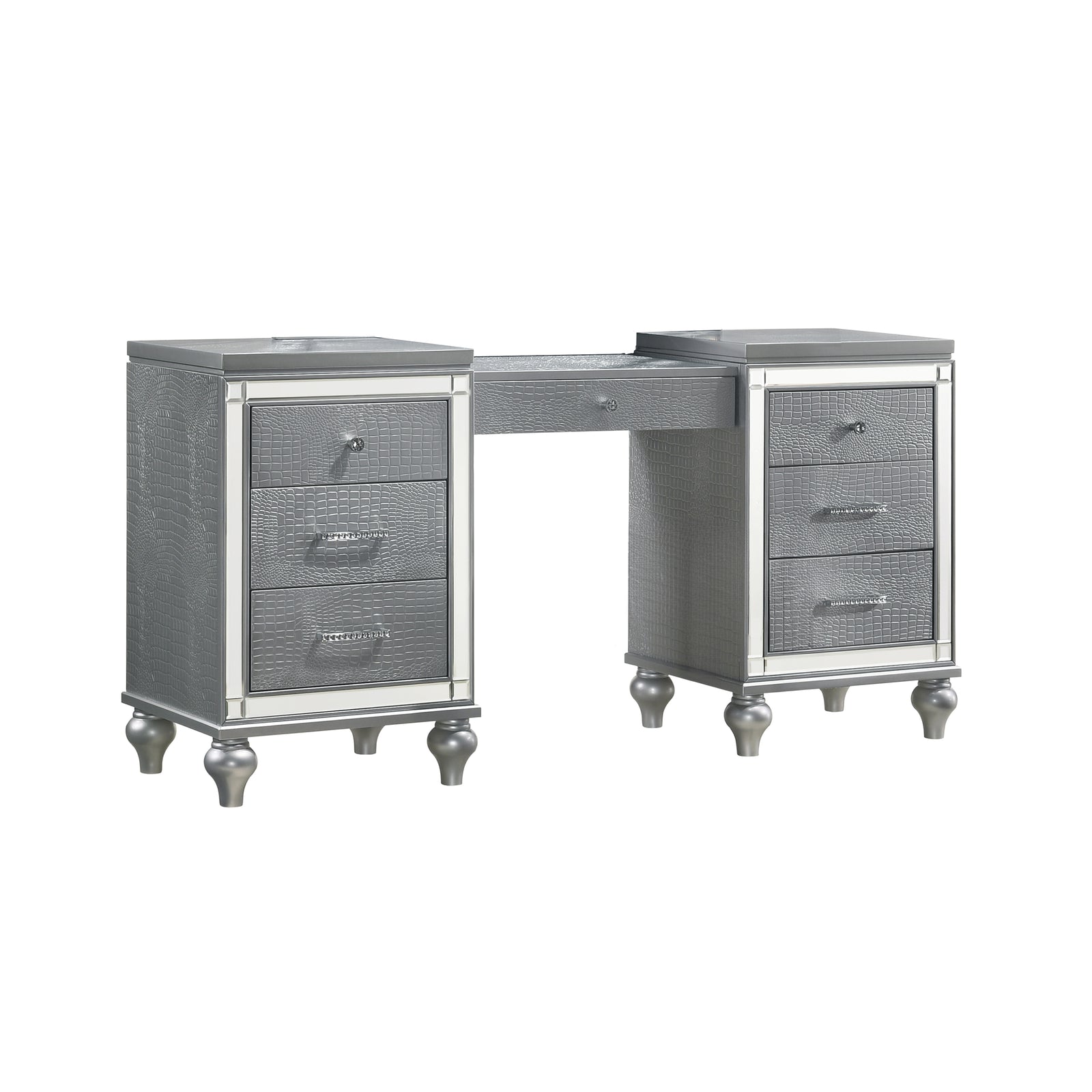 Valentino Dressing Table-Silver