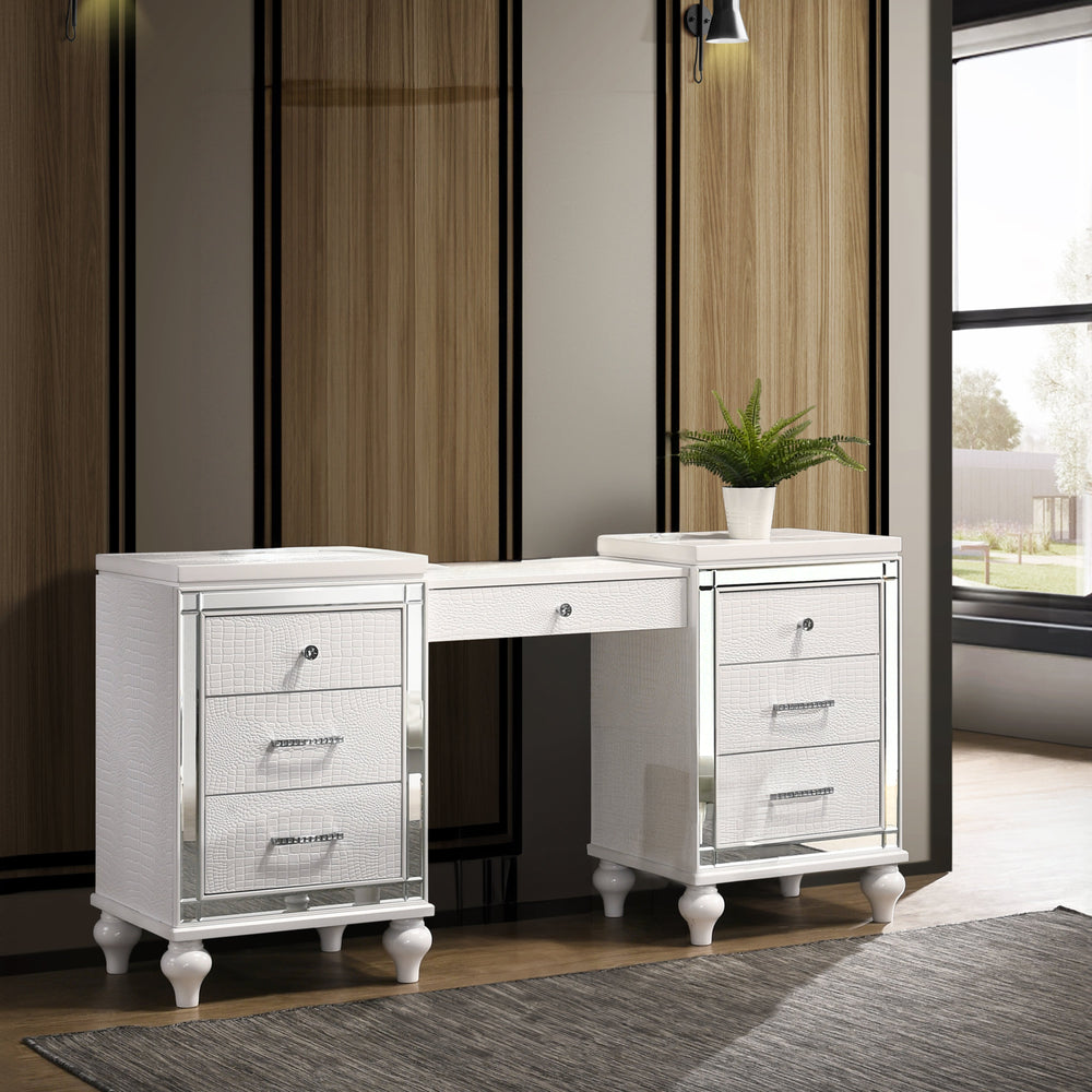 Valentino Dressing Table-White