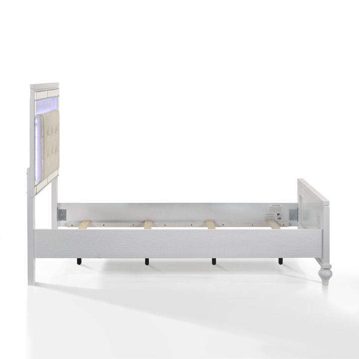 Valentino 3/3 T Footboard &amp; Slats - White