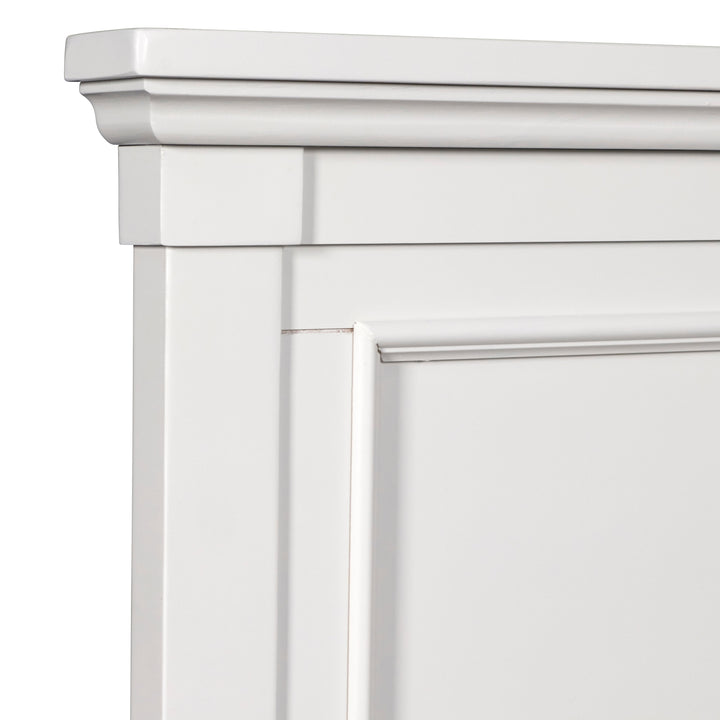 Tamarack 5/0 Q Headboard, Footboard &amp; Slats- White