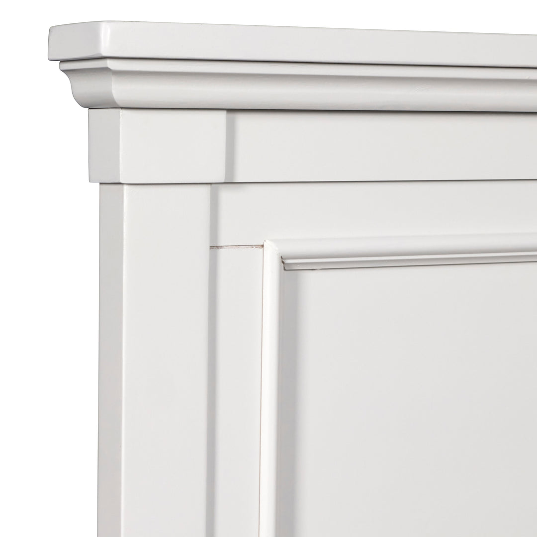 Tamarack 5/0 Q Headboard, Footboard & Slats- White