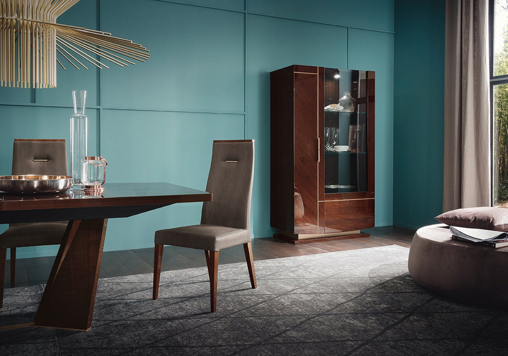 ALF Italia Bellagio buffet in coffee walnut and rose gold