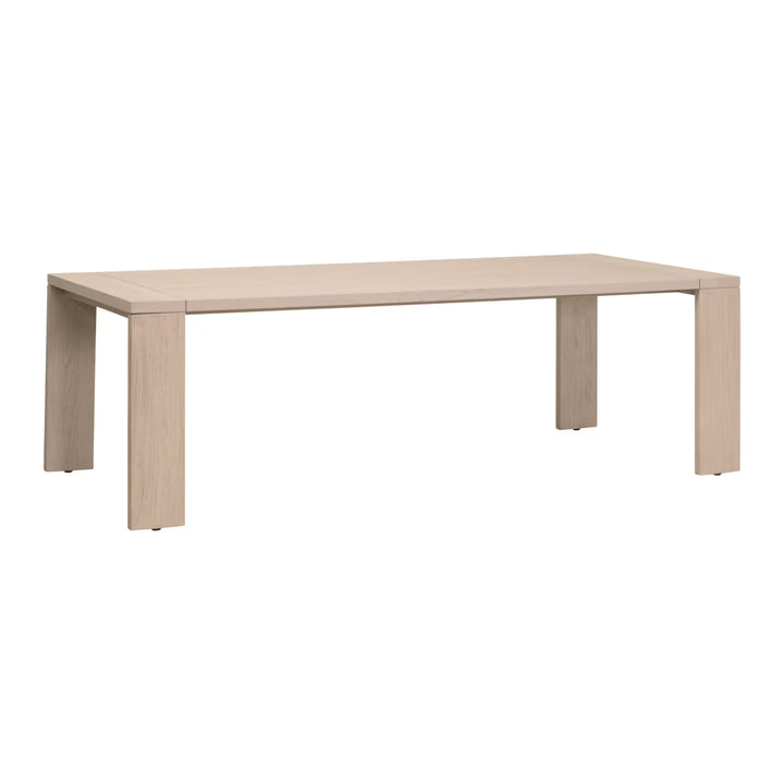 Big Sur Outdoor Dining Table - Washed Ever Teak