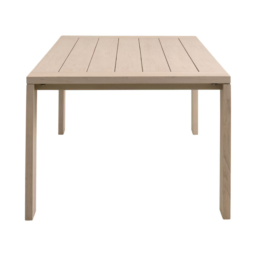 Big Sur Outdoor Dining Table - Washed Ever Teak