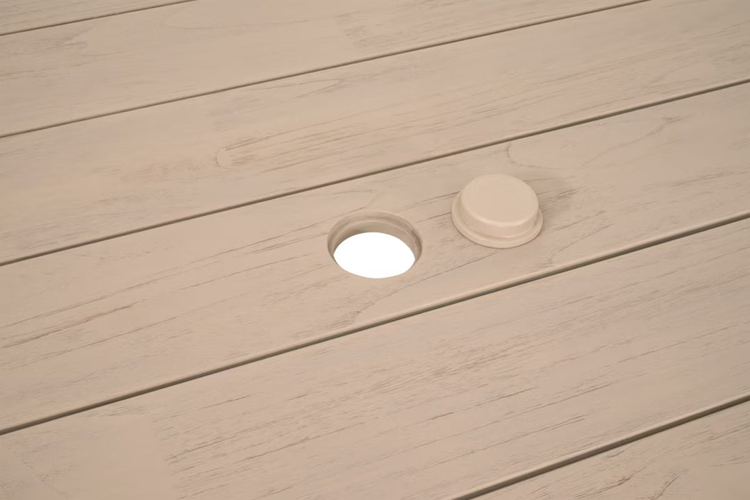 Big Sur Outdoor Dining Table - Washed Ever Teak