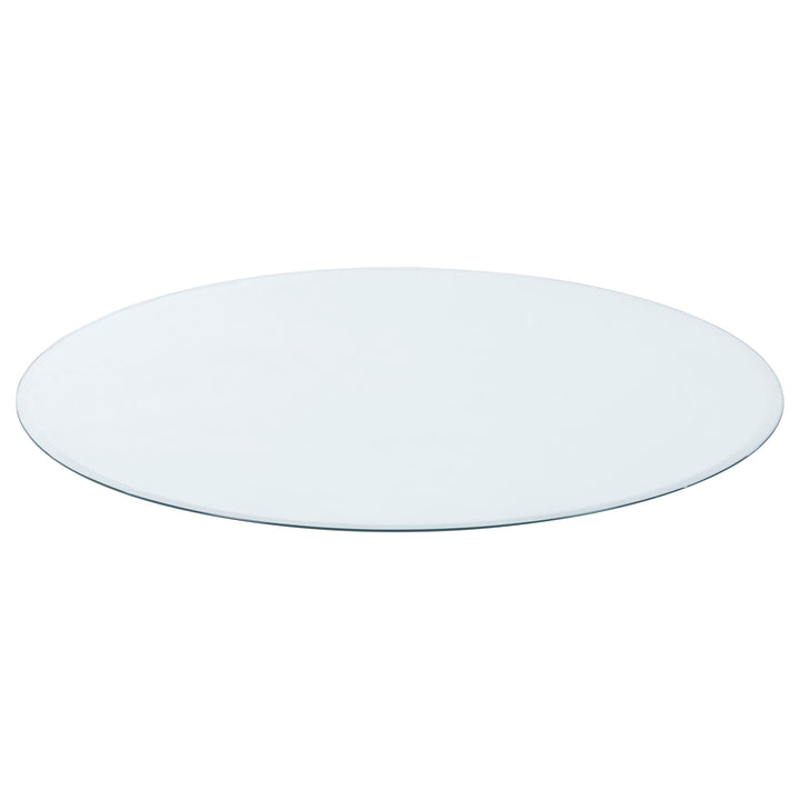 48" 6mm Round Clear Tempered Glass Top - Clear