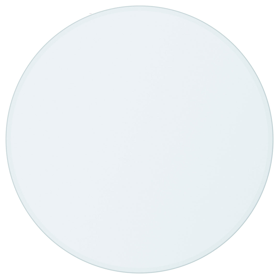48" 6mm Round Clear Tempered Glass Top - Clear
