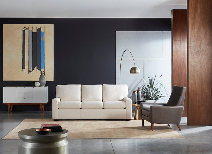 Carson 83" Upholstered Two-Seat Track Arm Sofa by American Leather