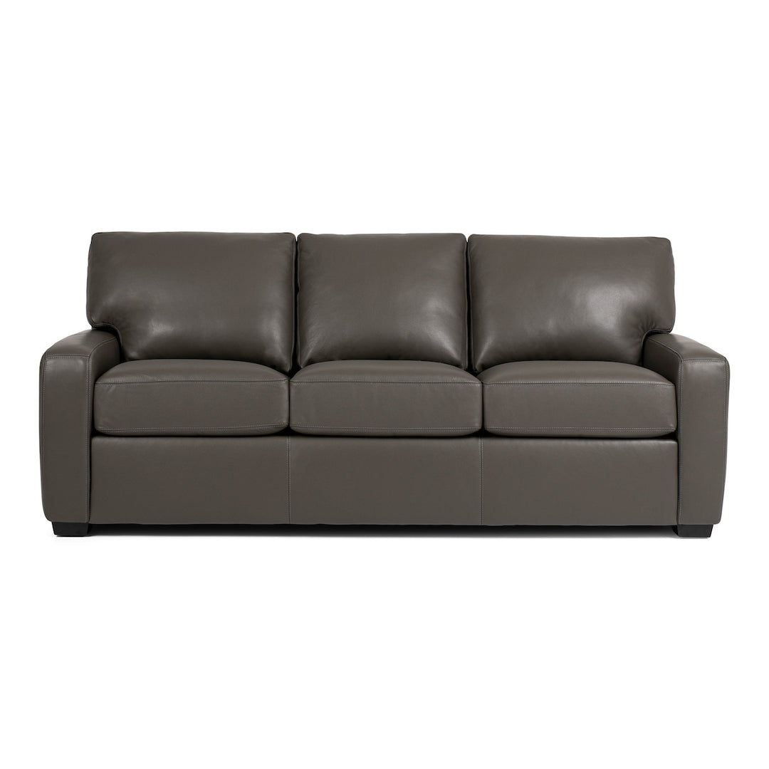 Carson 83" Leather Track Arm Sofa by American Leather
