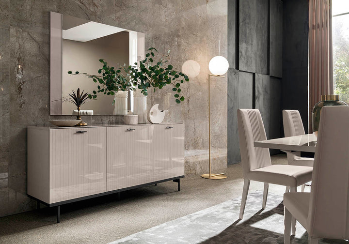ALF Italia Claire dining chair in pearl high gloss