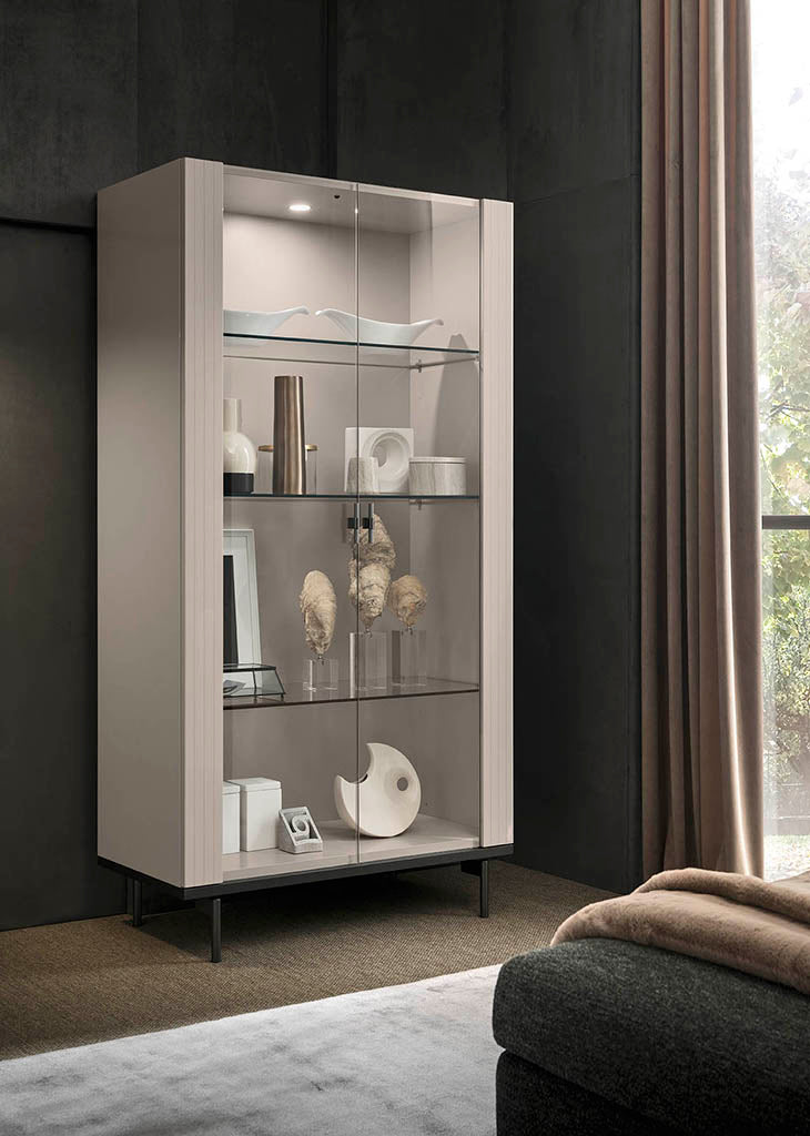 ALF Italia Claire mirror in pearl high gloss