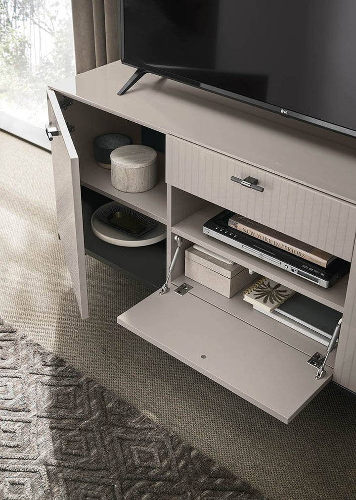ALF Italia Claire TV stand in pearl high gloss