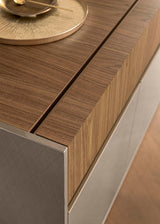 ALF Italia Corso Como extending dining table in walnut and brushed beige
