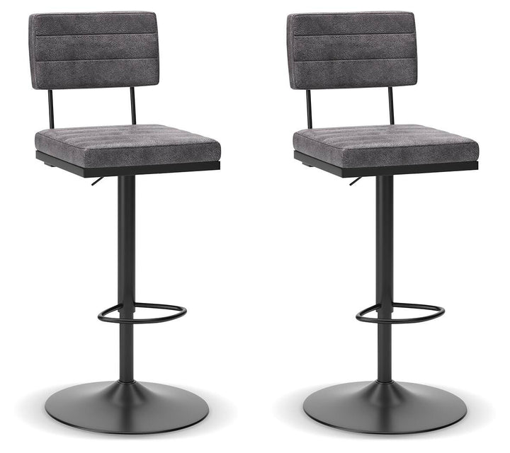 Strumford Bar Height Bar Stool - Dark Gray (3)