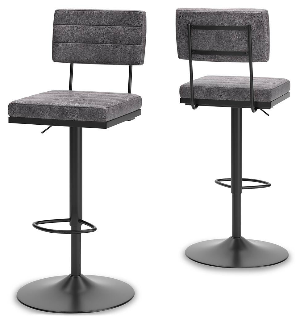 Strumford Bar Height Bar Stool - Dark Gray (1)