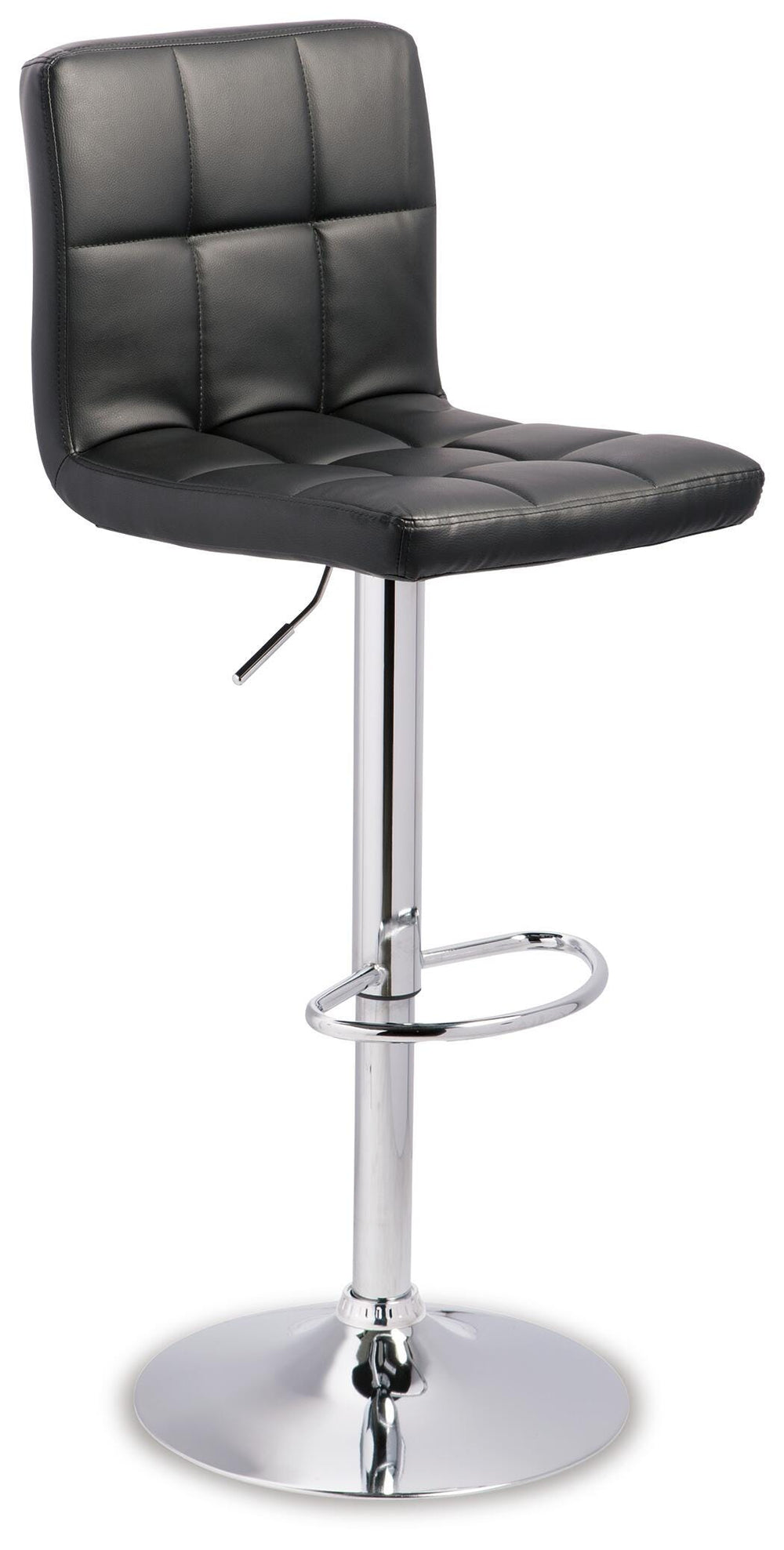 Bellatier Adjustable Height Bar Stool - Black (4)