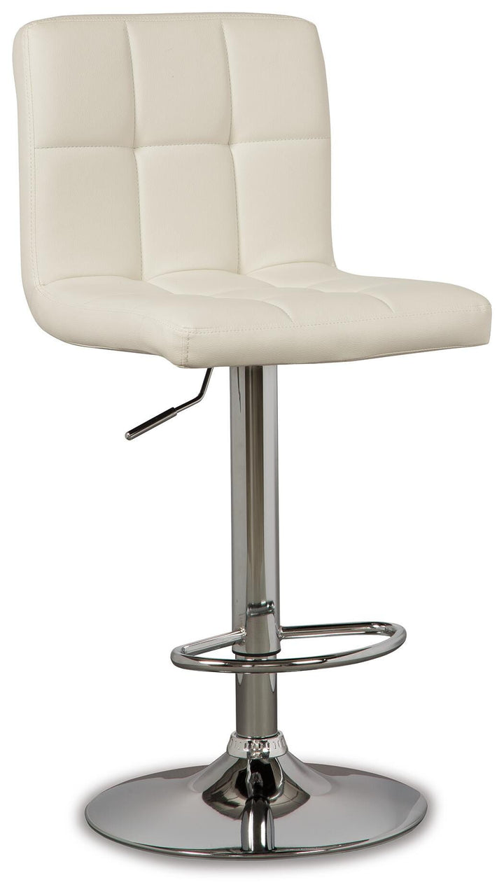 Bellatier Adjustable Height Bar Stool - Beige (3)