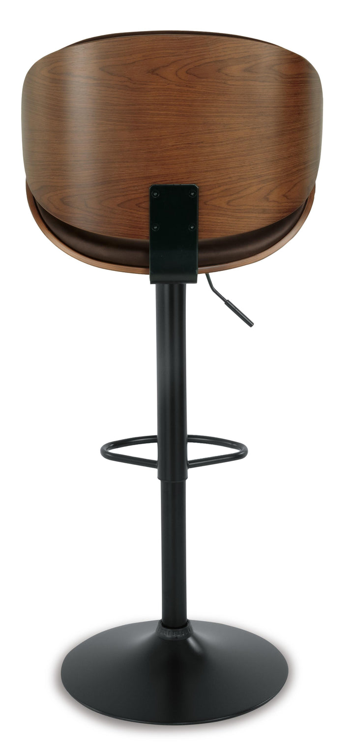 Bellatier Adjustable Height Bar Stool - Dark Brown (8)