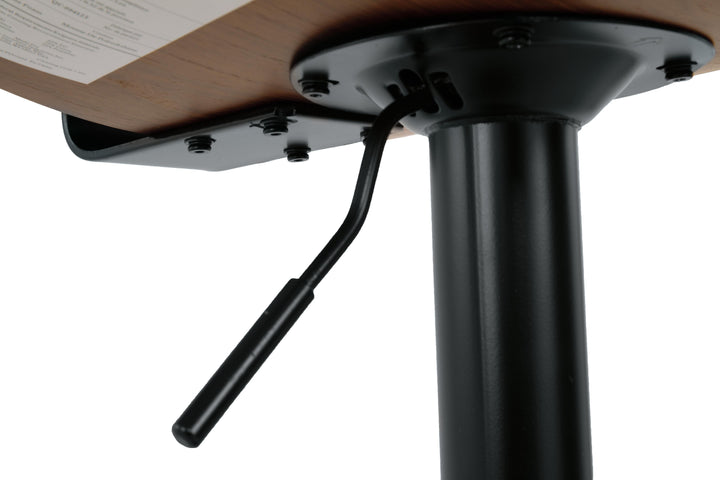 Bellatier Adjustable Height Bar Stool - Dark Brown (12)