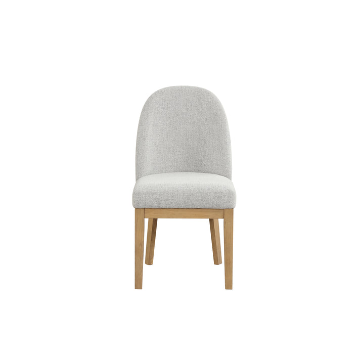 Essence Upholstered Curved Back Chair-Natural