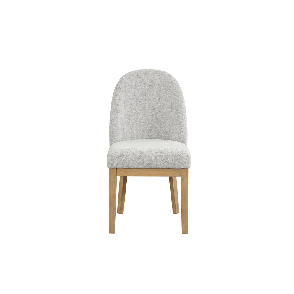 Essence Upholstered Curved Back Chair-Natural