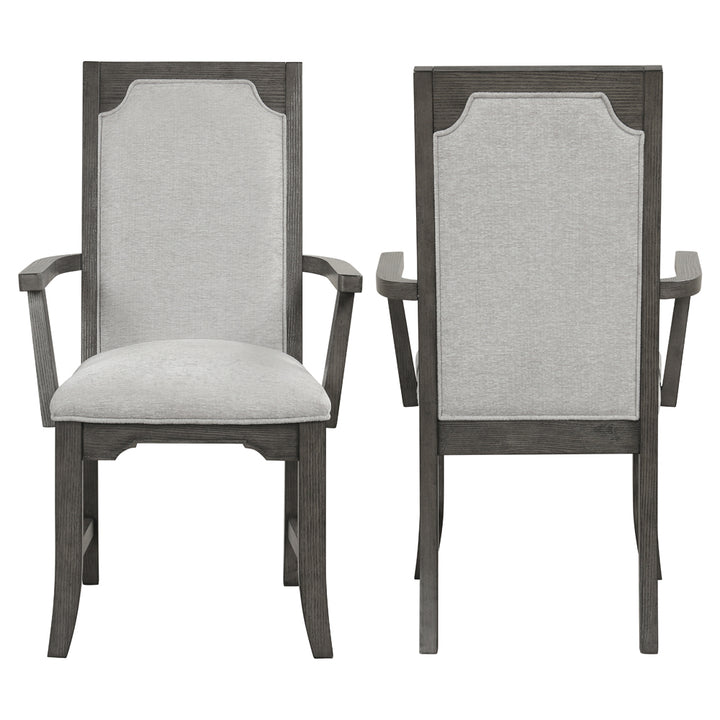 Lisbon Dining Arm Chair (2 Per Carton)-Gray