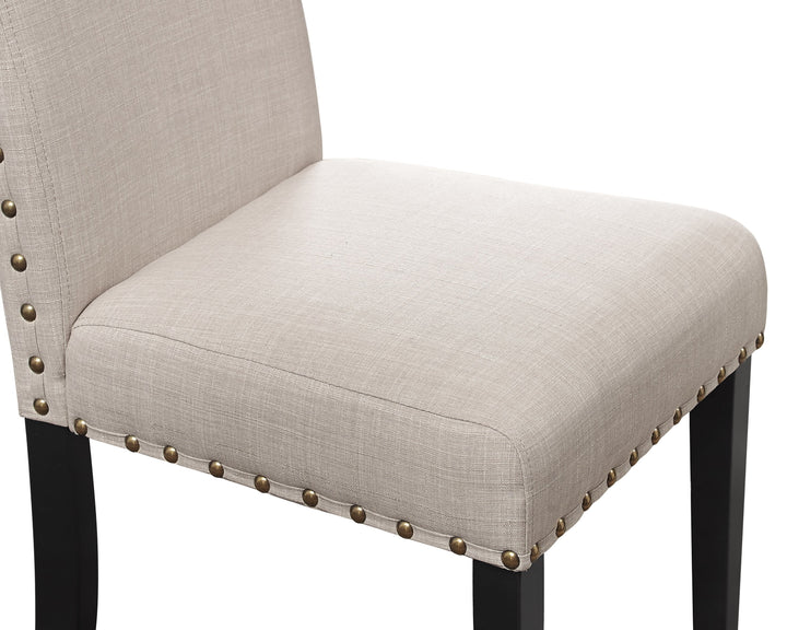 Crispin Natural Beige  Dining Chair- (2/ctn)
