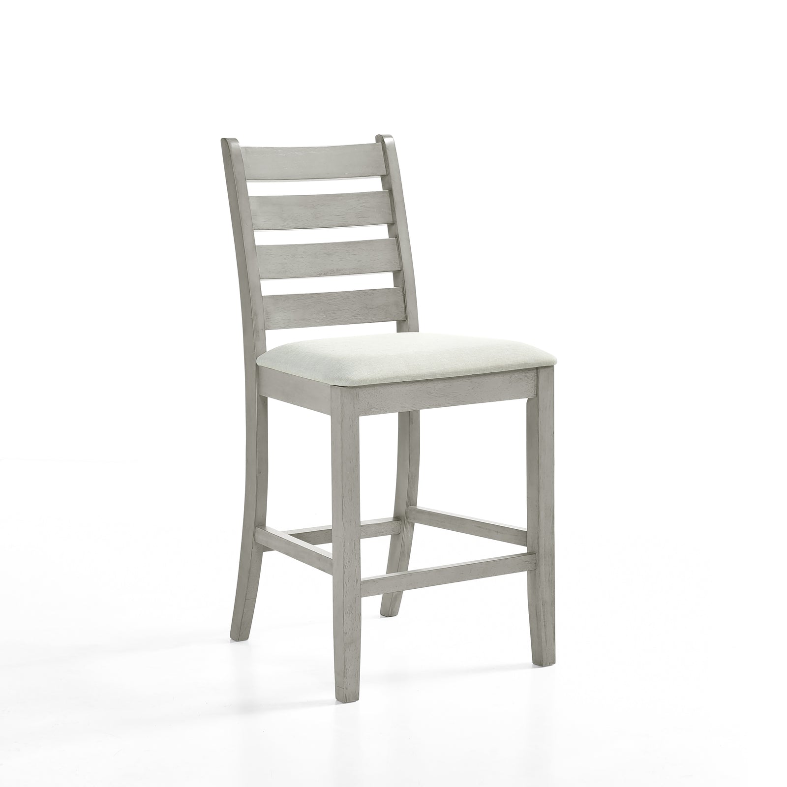 Pascal  Ladderback Counter Chair (2 Per Carton)-Driftwood