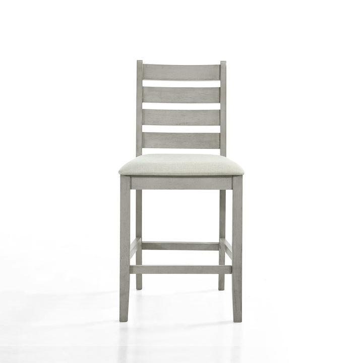 Pascal  Ladderback Counter Chair (2 Per Carton)-Driftwood