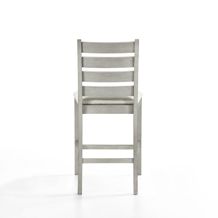 Pascal  Ladderback Counter Chair (2 Per Carton)-Driftwood