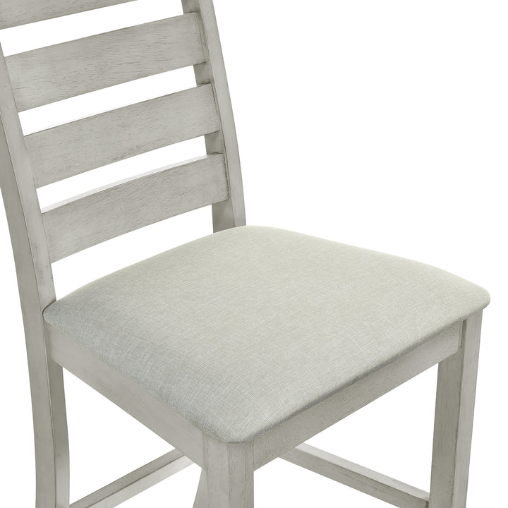 Pascal  Ladderback Counter Chair (2 Per Carton)-Driftwood