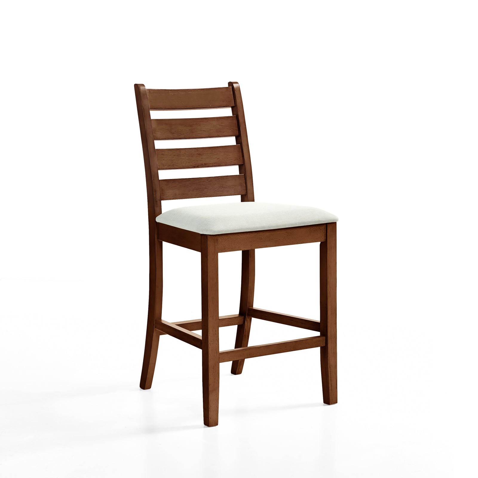Pascal  Ladderback Counter Chair (2 Per Carton)-Walnut