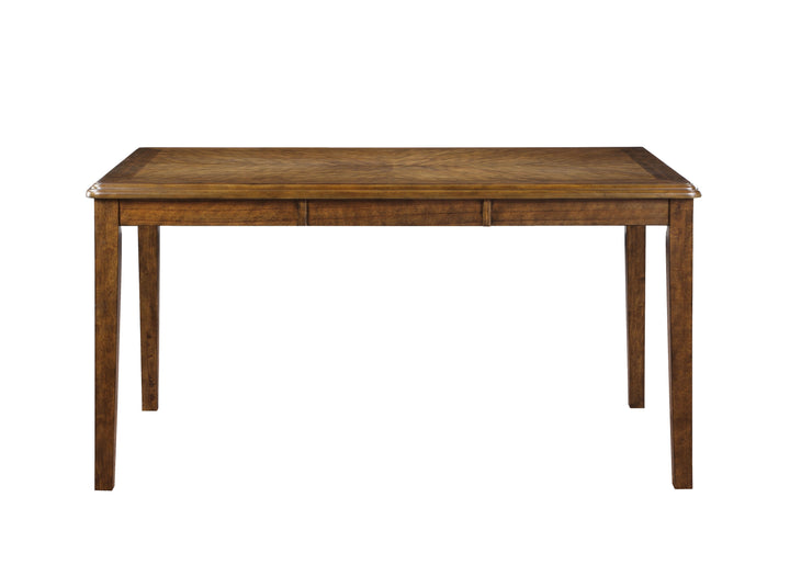 Gia 5 Pc 60" Dining Table &amp; 4 Chairs-Brown