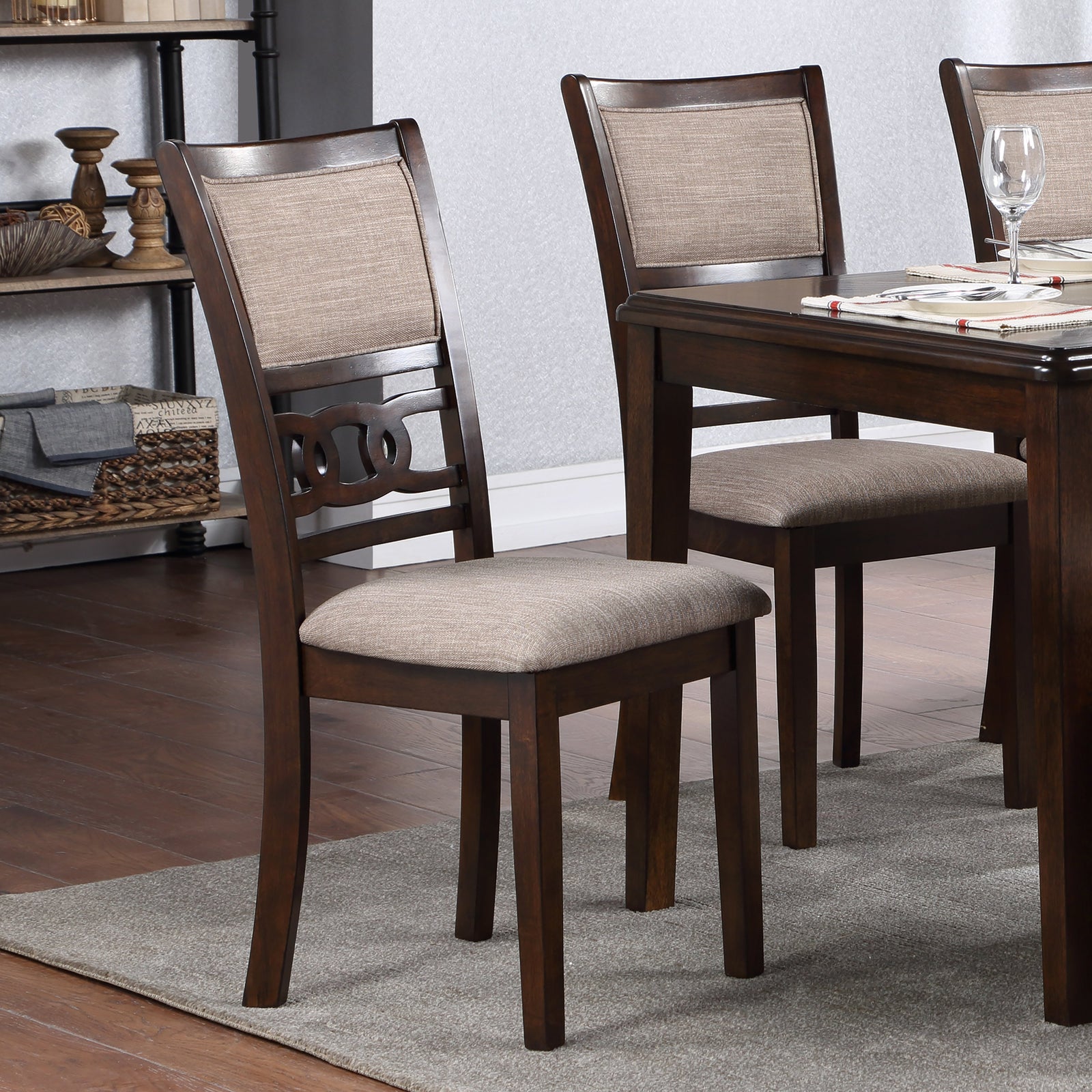 Gia Dining Chairs (2/ctn)-Cherry