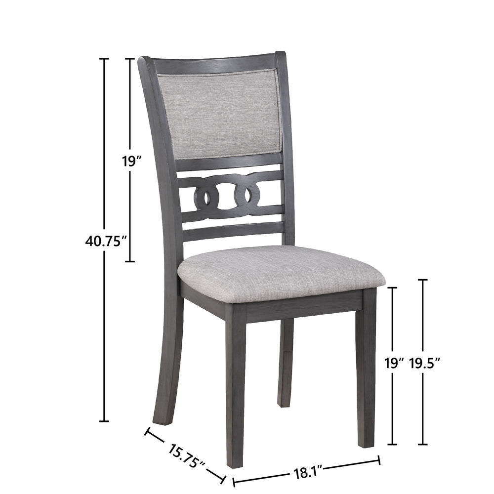 Gia Dining Chairs (2/ctn)-Gray