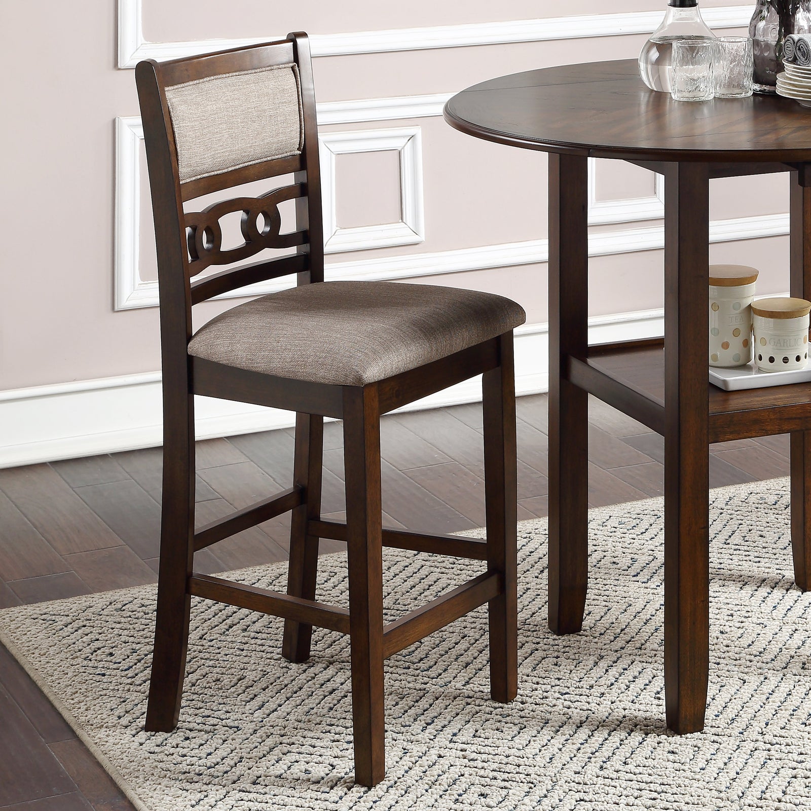 Gia Counter Chairs (2/ctn)-Cherry