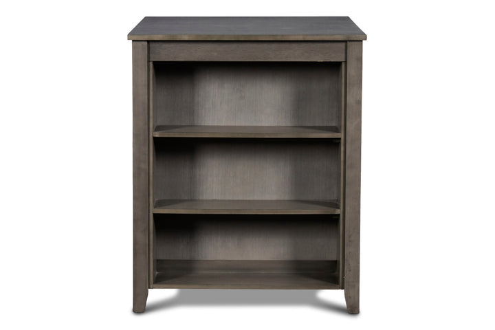 Gia 3 Pc 30" Storage Counter Table &amp; 2 Chairs-Gray