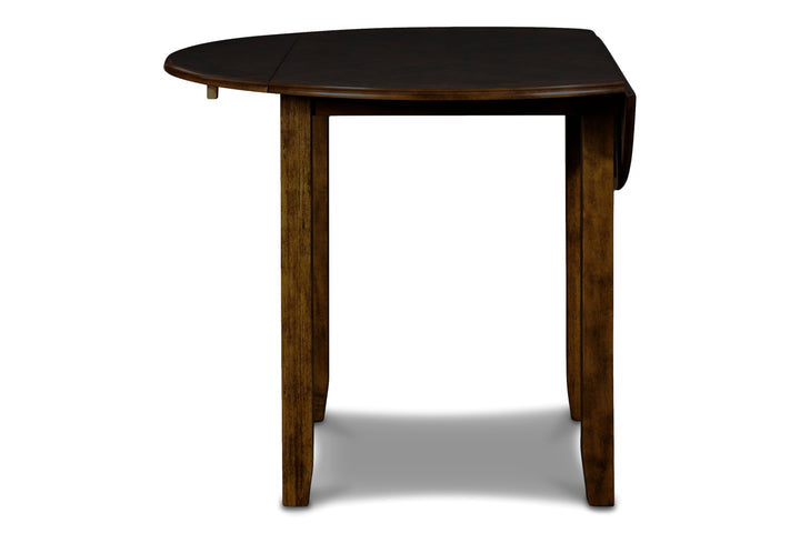 Gia 3 Pc 42" Drop Leaf Dining Table &amp; 2 Chairs-Brown