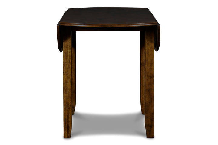 Gia 3 Pc 42" Drop Leaf Dining Table &amp; 2 Chairs-Brown