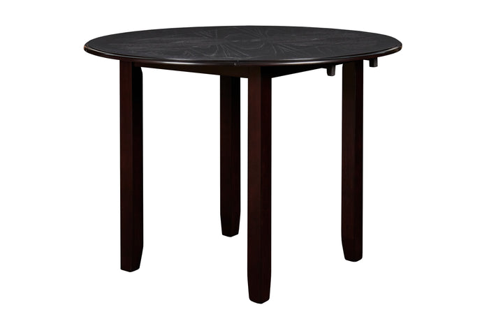 Gia 3 Pc 42" Drop Leaf Dining Table &amp; 2 Chairs-Ebony