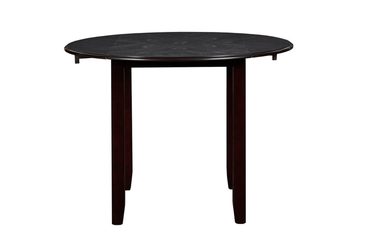 Gia 3 Pc 42" Drop Leaf Dining Table &amp; 2 Chairs-Ebony