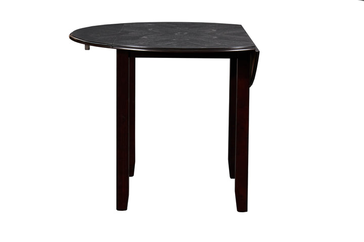 Gia 3 Pc 42" Drop Leaf Dining Table &amp; 2 Chairs-Ebony