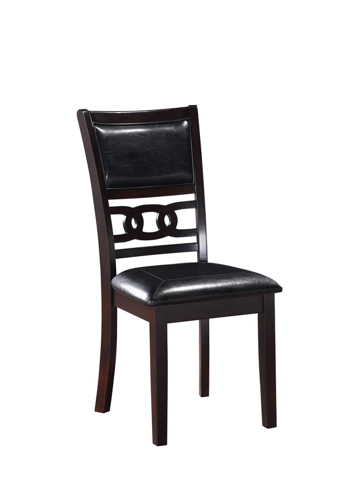 Gia 3 Pc 42" Drop Leaf Dining Table &amp; 2 Chairs-Ebony